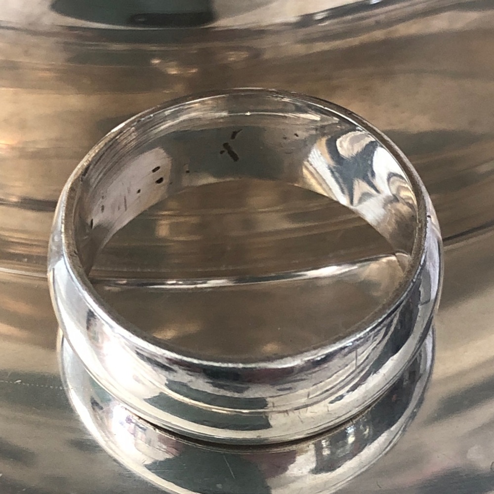 Vintage Sterling Silver Band Ring size 9 Unisex Men or Women 8.19g - Picture 4 of 9